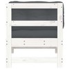 VidaXL Corner Sofa with Cushions White Solid Wood Pine - 4 of 4
