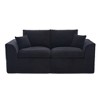 Modular Sectional Sofa Upholstered Loveseat 2-Seater Cloud Couch with Removable Cushion Cover, No Assembly Needed - ModernLuxe - 2 of 4