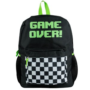 RALME Game Over Gamer Backpack for Boys, 16 inch, Black - 1 of 4