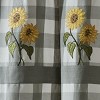 Park Designs Wicklow Check Sunflower Embroidered Shower Curtain 72" x 72" - 3 of 4