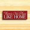 Slickblue No Place Like Home Sign, 3.5x10 Rustic Pine Wood Plaque, Multiple Color Options, Hanging or Shelf - 3 of 3