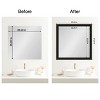 Amanti Art Mirror Makeover Bathroom Mirror Frame Border Kit- Fully Assembled Peel and Stick Frame - Mirror NOT Included - Trio  Trim - 4 of 4