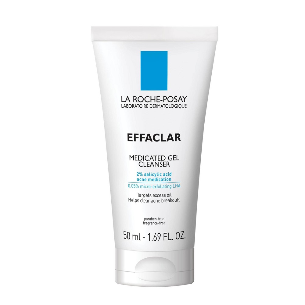 La Roche Posay Effaclar Acne Face Cleanser Medicated Gel Face Cleanser with Salicylic Acid for Acne Prone Skin - Travel Size - 1.69 fl oz
