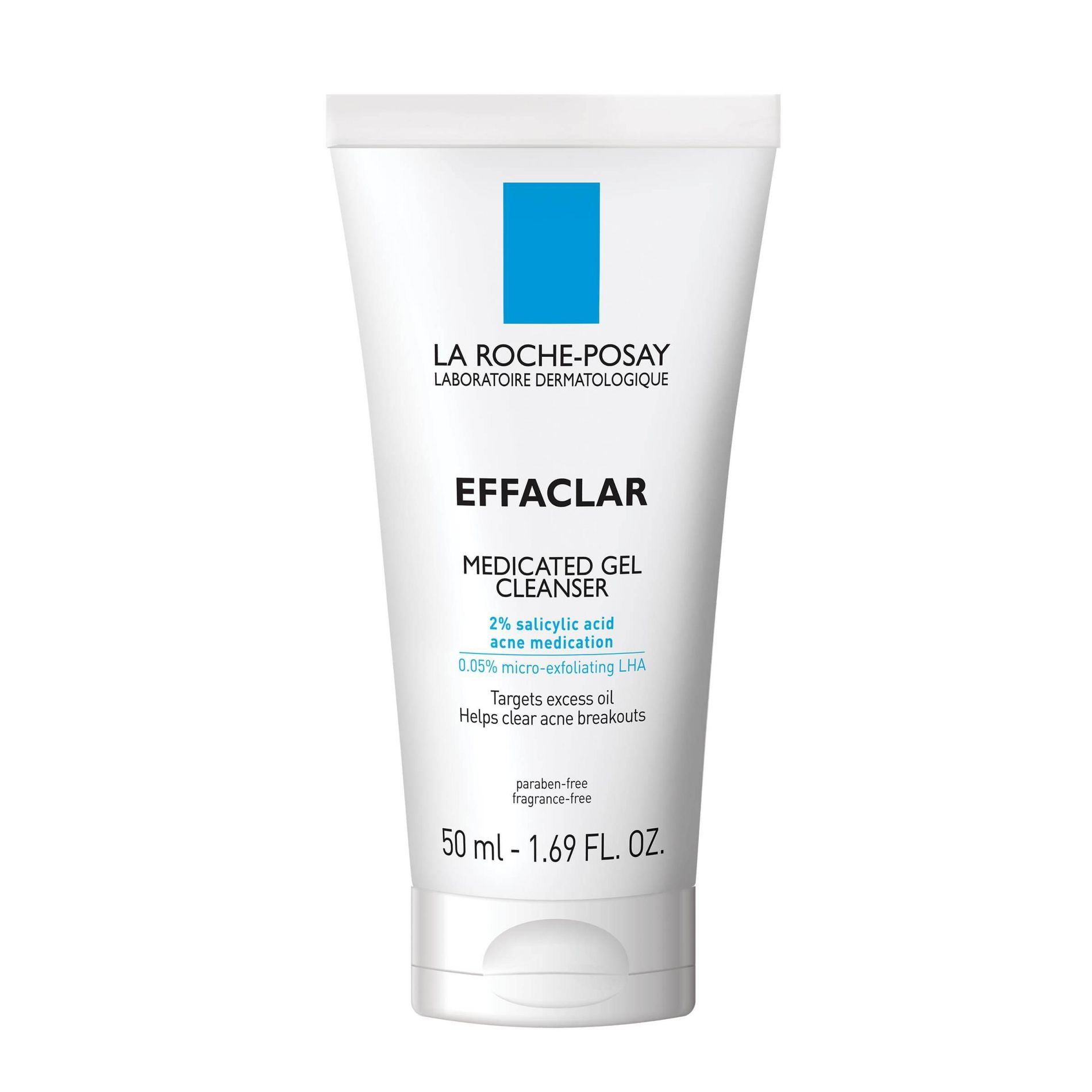 La Roche Posay Effaclar Acne Face Cleanser Medicated Gel Face Cleanser with Salicylic Acid for Acne Prone Skin - 1.69 fl oz