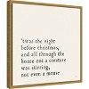 16" x 16" Simple Christmas by Laura Marshall Framed Canvas Wall Art Cream - Amanti Art - 2 of 4