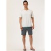 Lars Amadeus Men's Summer Color Block Shorts Drawstring Stripe Swim Beach Board Shorts - 3 of 4