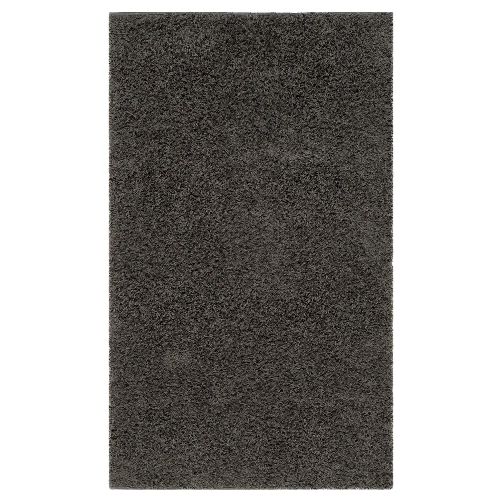 3'x5' Reedley Solid Loomed Accent Rug Dark Gray - Safavieh