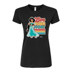Women's - Disney - Jasmine Live Your Story Juniors Fitted Graphic T-Shirt - 1 of 3