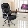 CIPACHO PU Leather Ergonomic High-Back Office Chair, 300lbs Capacity with Sturdy Steel Frame - Easy Care - 3 of 4