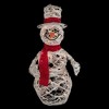 Northlight Lighted Glittered Rattan Snowman Outdoor Christmas Decoration - 28" - Clear Lights - 3 of 4