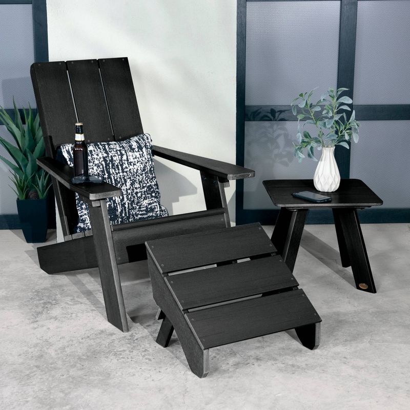 Italica 3pc Set with Modern Adirondack Chair, Side Table & Folding Ottoman - highwood
, 3 of 8