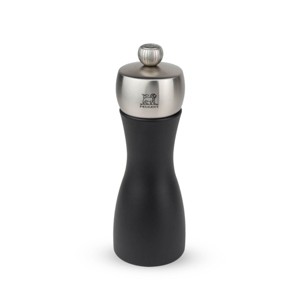 Peugeot | Fidji Pepper Mill, Wood/Stainless, Black, 15 cm - 6 in - 1 of 3