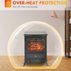 ORRD Electric Fireplace Stove Heater, 1500W Portable Fireplace with Realistic Flame, Adjustable Thermostat for Bedroom, Office - 4 of 4