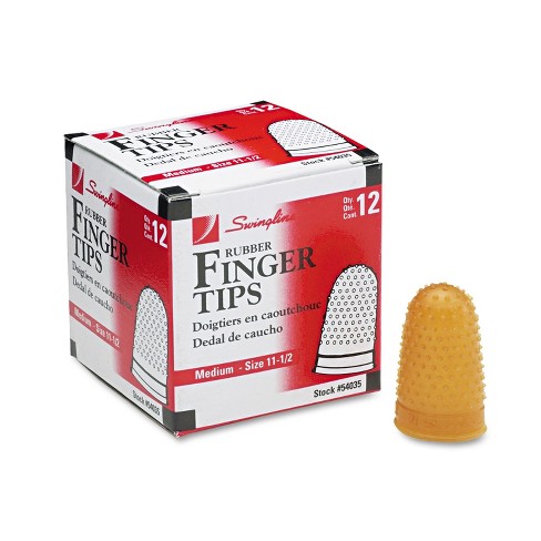 Rubber Medium Size 54035 Swingline Parr Rubber Finger Tip Amber #11.5 with 0.63 Diameter 