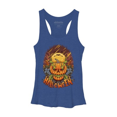 Women's Design By Humans halloween By arjanaproject Racerback Tank Top