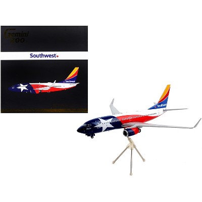 Boeing 737-700 Commercial Aircraft "Southwest Airlines" Texas Flag Livery Gemini 200 1/200 Diecast Model Airplane by GeminiJets
