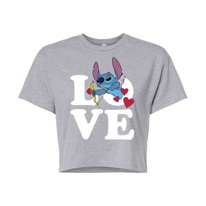Women's - Lilo and Stitch -  Cropped Graphic T-Shirt - 1 of 4