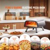 VEVOR 12" Electric Pizza Oven Countertop, Stainless Steel Pizza Maker Machine with Pizza Stone and Spatula, Heats up to 850°F - 3 of 4