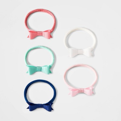 Image of Baby Girls' 5pk Skinny Rainbow Headwrap - Cloud Island™