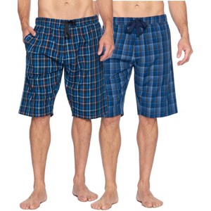 Ashford & Brooks Mens Woven 2 Pack Sleep Shorts Jam - 1 of 4