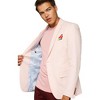 OppoSuits Deluxe Men's Casual Blazers - Tropical Birdie - Soft - Pink - Size US 38 - 4 of 4