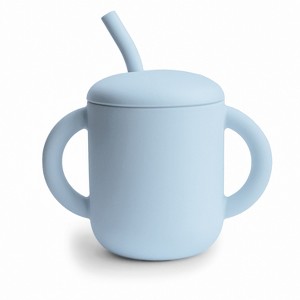 Mushie Silicone Training Cup + Straw - 1 of 4