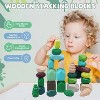 40-Piece Wooden Stacking Rocks Set, Forest Theme STEM Sensory Toy for Kids Ages 3-5 - 2 of 4