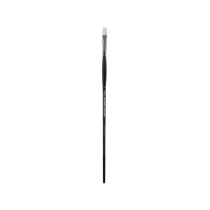 Creative Mark Imperial Professional Chungking Hog Bristle Brush - Filbert , Handmade Long Handle Oil Paint Brushes for Artists, Nickel-Plated Brass - 1 of 4