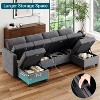 Modular Sofa ,Storage Seats, Oversized Convertible Sofa Couch for Living Room - 4 of 4