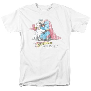Men's Superman And His Dog T-Shirt - 1 of 4