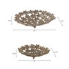 Elegant Flower Coffee Table Decor Bowls - Decorative Bowls for Home Accent or Centerpieces Table Decoration - Set of 2, 4", Gold - 4 of 4