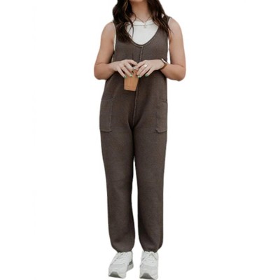 Women's Knit Sweater Jumpsuit - Ces Femme