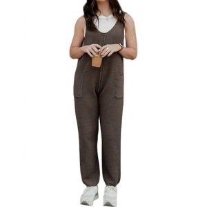 Women's Knit Sweater Jumpsuit - Ces Femme - 1 of 3