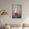Art Remedy Contemplating at High Seas Beach Life Inspired Wall Art Framed - 2 of 4