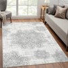 Area Rug Vintage Medallion Machine Washable Rugs Non Slip Non Shedding Distressed Printed Low Pile Foldable Carpet for Bedroom Living Room Playroom - 3 of 4