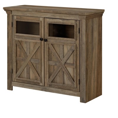 Vynxaria 2-Door Large Buffet Sideboard - Gray Wash Storage for Entryway, Living Room, Dining Room, and Coffee/Wine Bar.