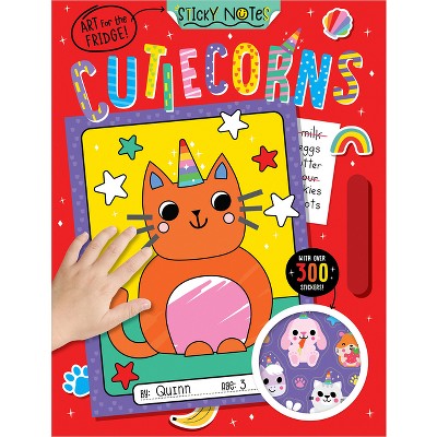 Sticky Notes Cutiecorns Coloring Book - by  Sophie Collingwood (Paperback)