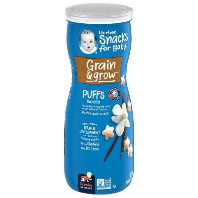 Gerber Puffs Vanilla Cereal Baby Snacks 1.48oz Target