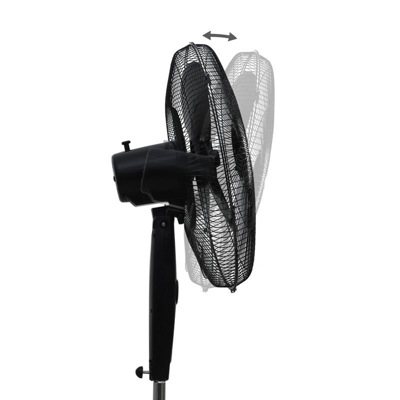 BLACK+DECKER 18&#34; Oscillating Stand Fan with Remote Control Black, 4 of 8