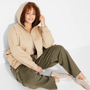 Women's Hooded Canvas Jacket - Wild Fable™ - 1 of 3