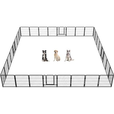 Rollick Dog Playpen for Yard, RV Camping, 32 inch 32 Panels