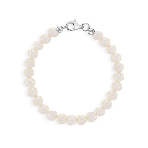 Girl's Classic Cultured Pearl Strand Bracelet Sterling Silver - In Season Jewelry - 1 of 4