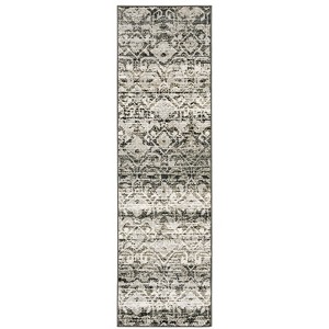 Oriental Weavers Bowen 042H2 Grey/ Ivory Indoor Area Rug - 2'3" x 7'6" - 1 of 4