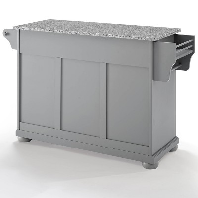 Alexandria Vintage Gray Granite Top Kitchen Island