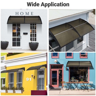 Yescom 38" x 78" Brown Polycarbonate Window and Door Awning