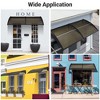 Yescom 38"X78" Window Awning Door Canopy Polycarbonate Anti-UV30+ Cover Outdoor Rain Snow Protection Patio White Board - 2 of 4