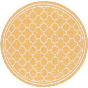 Courtyard Dokupa CY8918 UV & Stain Resistant Non-Shedding Power Loomed Indoor/Outdoor Rugs - Safavieh - 1 of 4