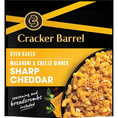 Cracker Barrel Oven Baked Macaroni & Cheese Dinner Sharp Cheddar - 12.3oz