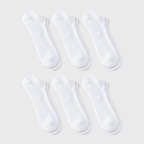 No nonsense Active Men Size 6-12 Cushioned Ankle White Socks 3 ea