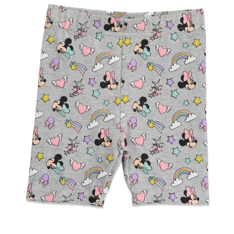 Disney Mickey Mouse Minnie Mouse T-Shirt and Shorts Outfit Set Toddler to Big Kid, 3 of 8